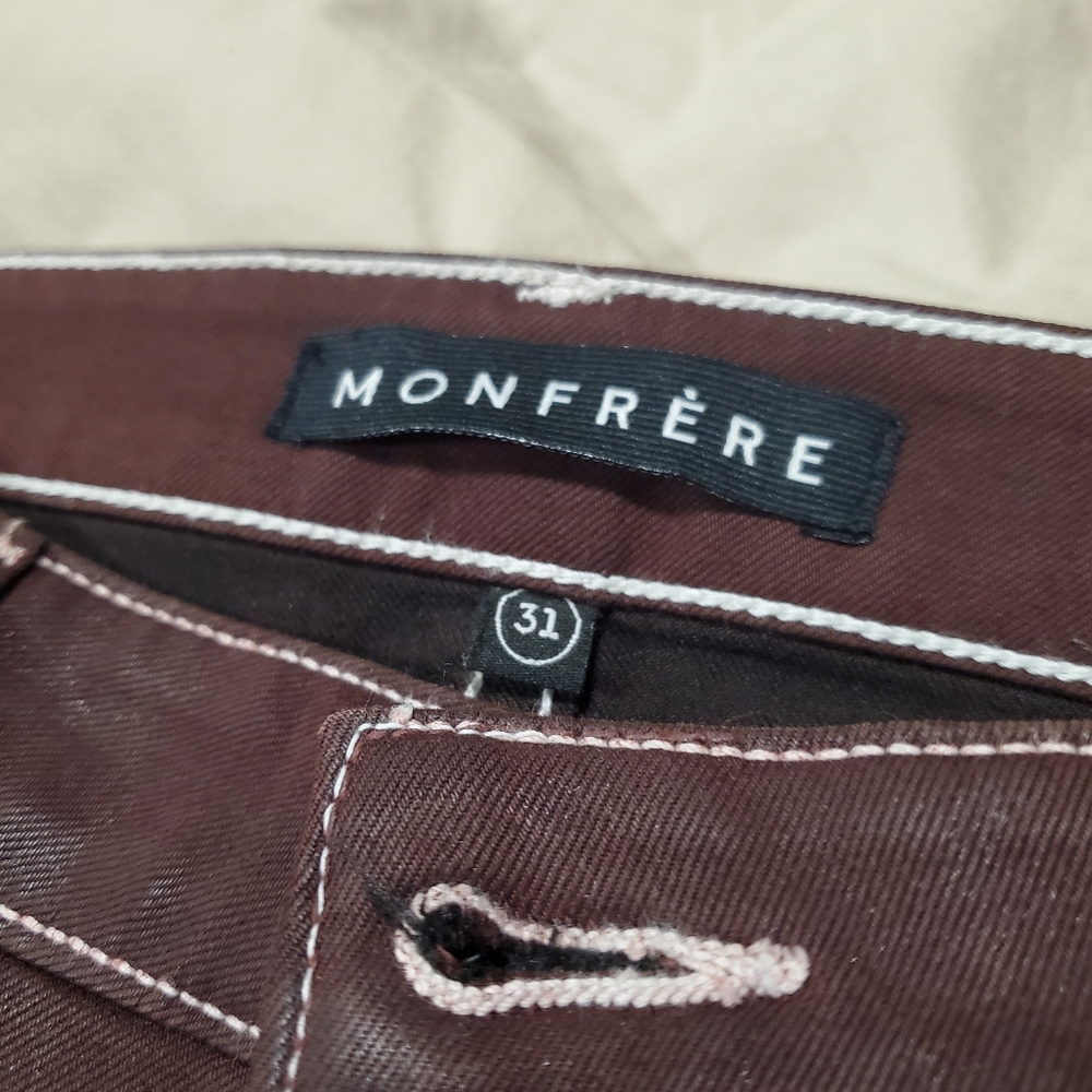 Monfrere wax coated Greyson skinny jeans 31x34 - Picture 3 of 12